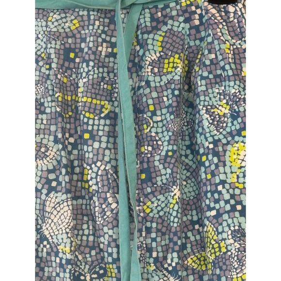 Vintage Reversible Wrap Skirt Colorful Butterflies Peacock Leopard Preppy Beachy - Picture 12 of 13